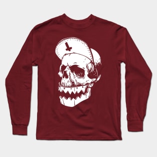 Skull Face Design Long Sleeve T-Shirt